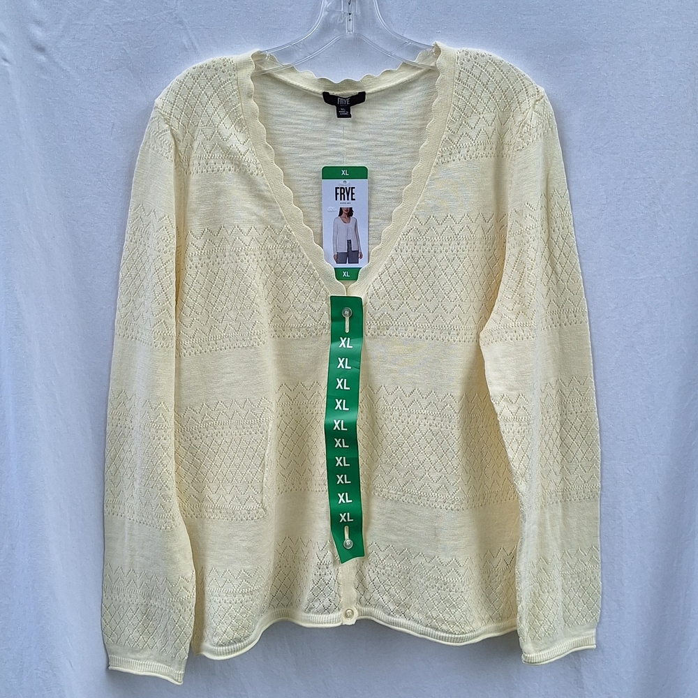 Frye Cream Knit Cardigan